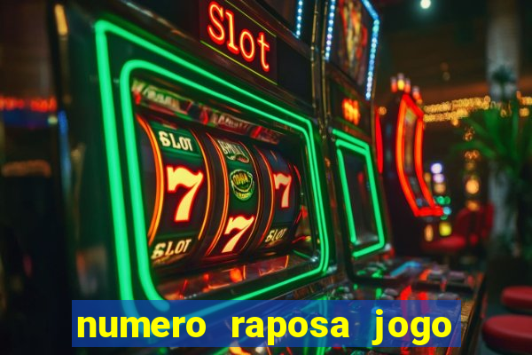 numero raposa jogo do bicho